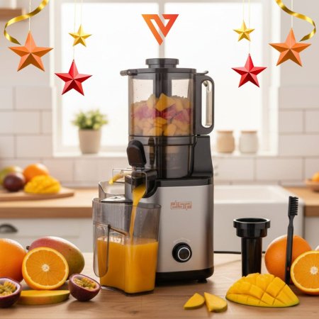 عصّارة الفواكه والخضار بالعصر البارد Cold Press Juicer – Whole Fruit & Vegetable Juicer